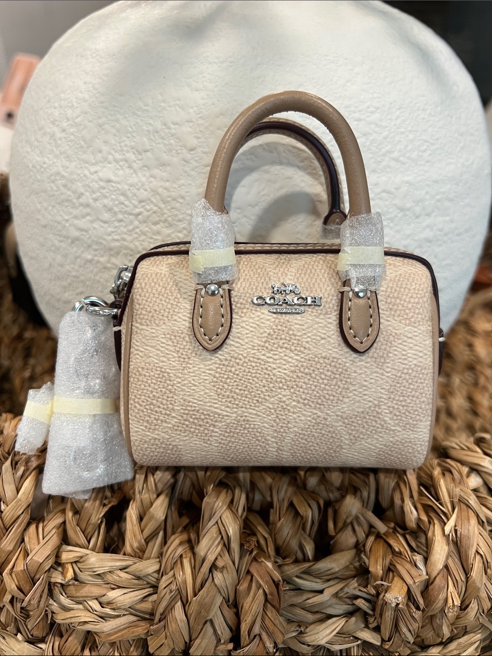 COACH. Mini Rowan Bag Charm.. - Picture 9 of 13
